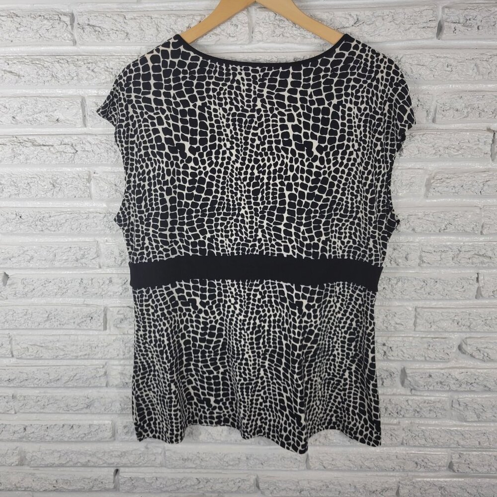 Apt 9 Womens Top Extra Large Sleeveless Black Animal Print Comfy ANI10E - Picture 6 of 10